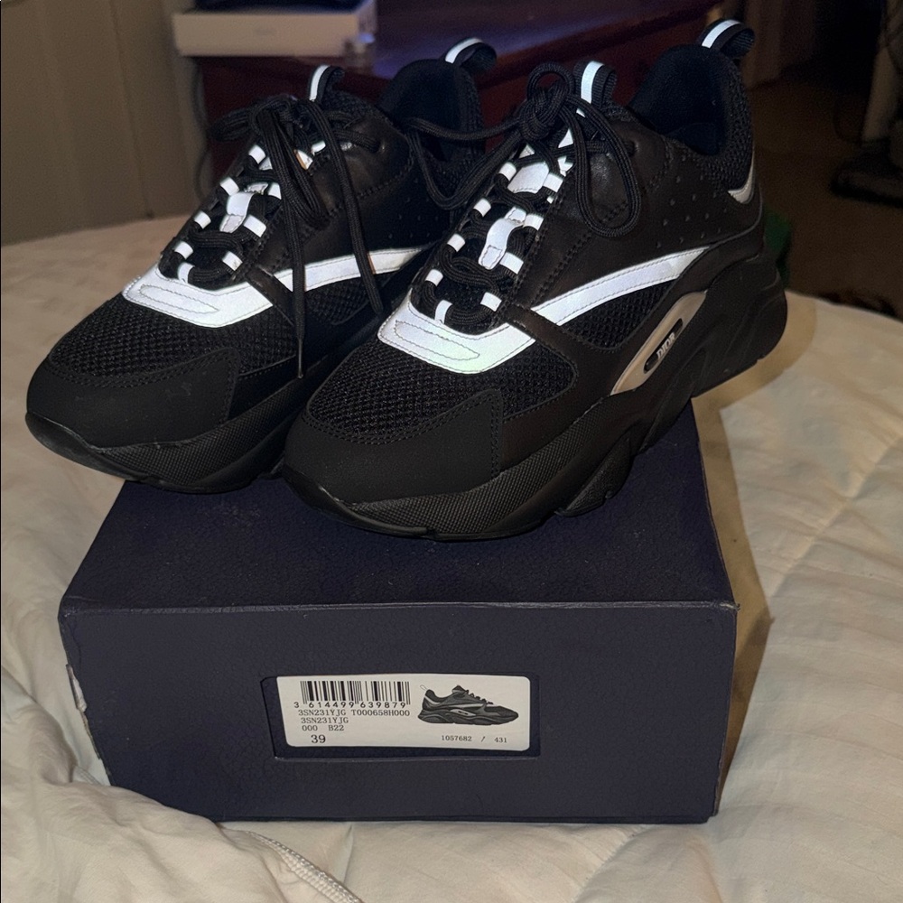 Dior Black and White Men's Sneakers